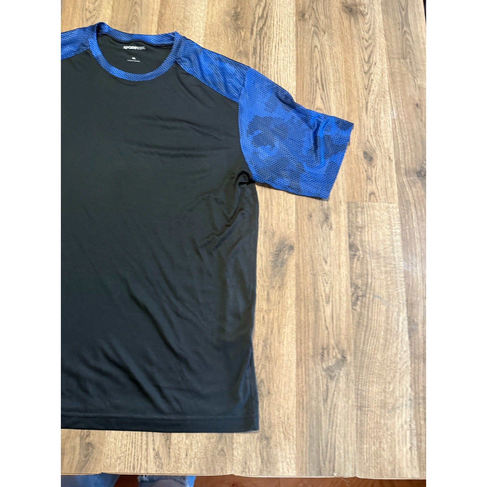 Sport-Tek Short Sleeve T-Shirt Mens XL Black Adult Camo Hex Raglan Excellent gallery