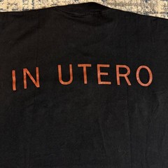 1993 NIRVANAAA IN UTERO BLACK VARIANT Vintage T-shirt Reprint