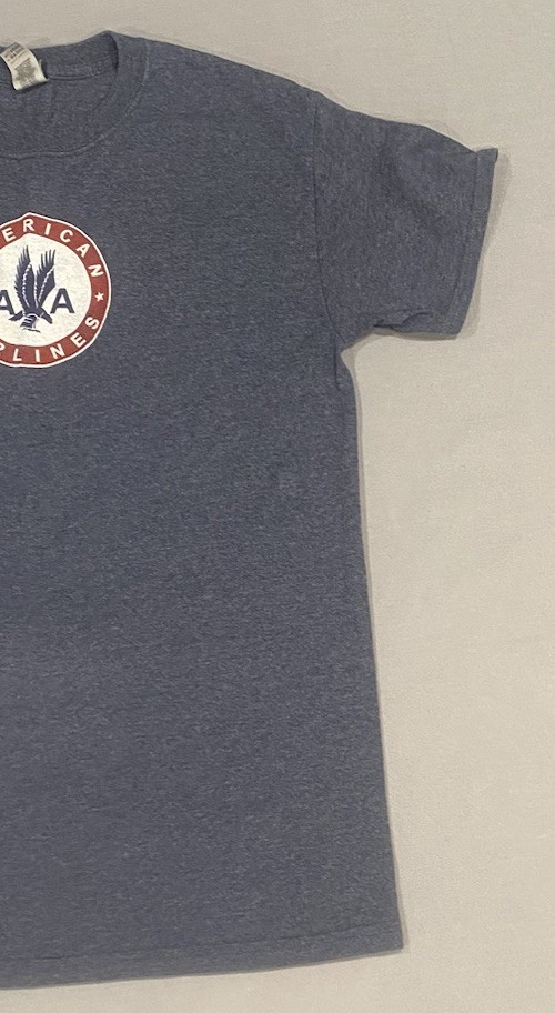 American Airlines Men’s T-shirt M Blue Private Label Ultra Cotton Blend Retro gallery