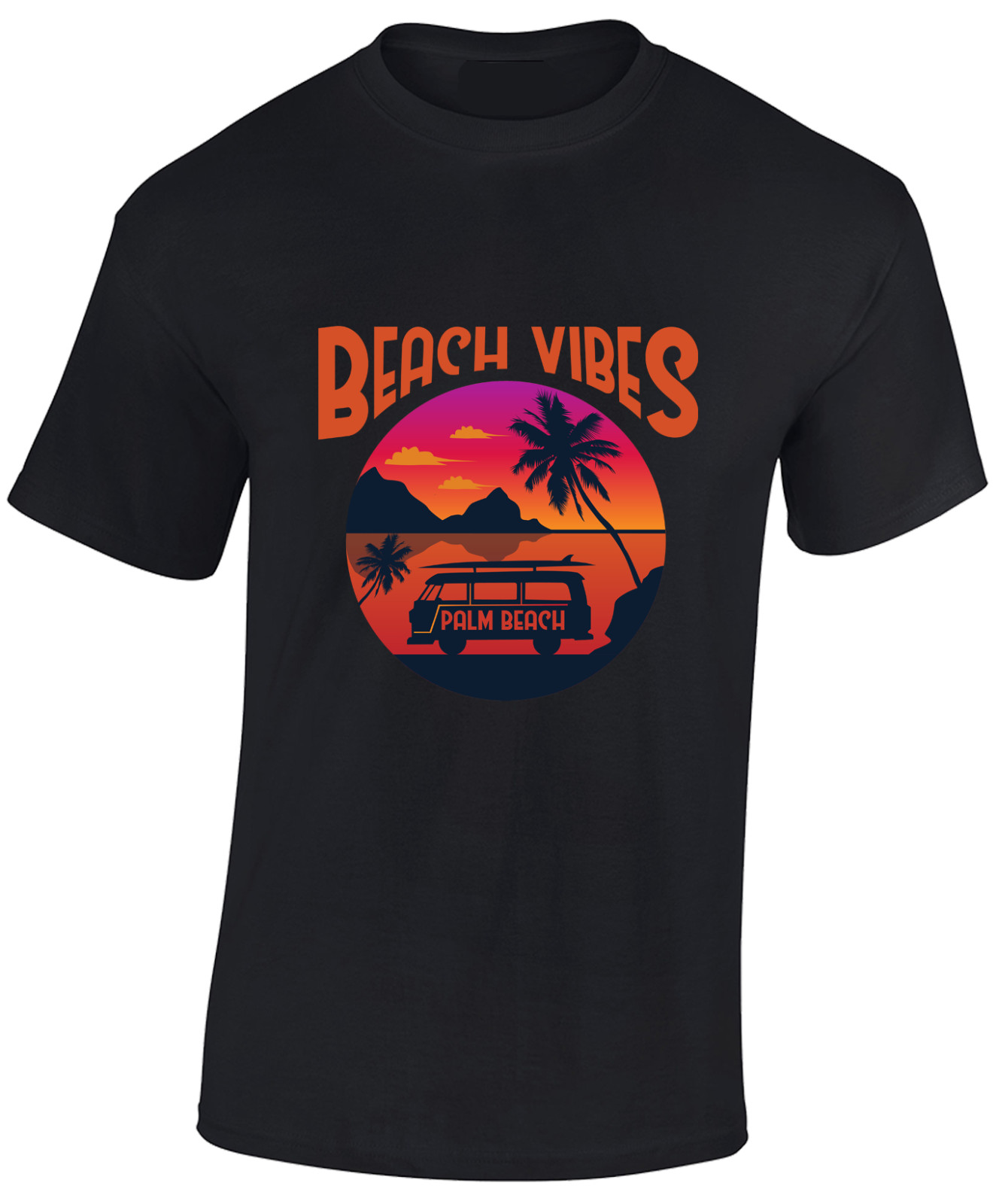 BEACH VIBES MENS T SHIRT SUMMER HOLIDAY CASUAL CLOTHING FASHION GIFT TOP gallery