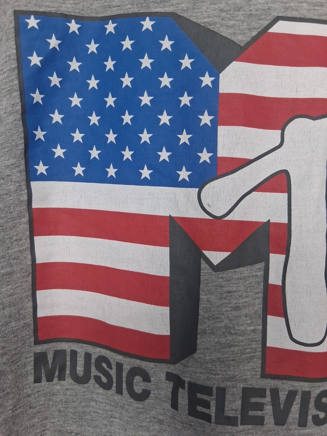 MTV Music Television T-Shirt USA American Flag Print Tee Large (42/44) gallery