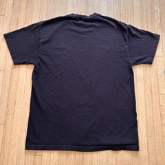 Primitive T-Shirt Collegiate Drip Size Large Black Rainbow Paint