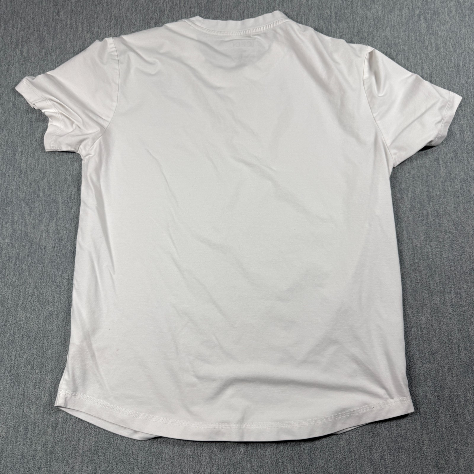 FIOBOC T-Shirt Men Medium White Solid Bamboo Cotton Crew Neck Short Sleeve Soft gallery
