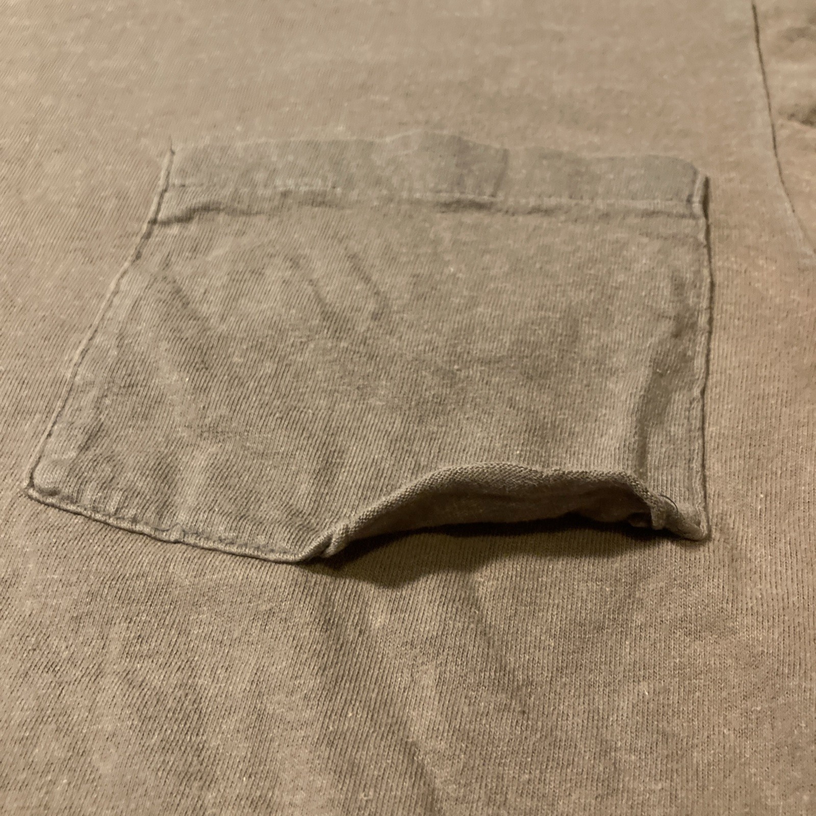 Vintage 80s 90s Hanes Blank Single Stitch T Shirt Boxy M/L USA Gray Brown gallery