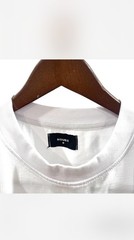 Hours Men’s White Solid Cropped Short Sleeve Crew Neck T-Shirt Size M