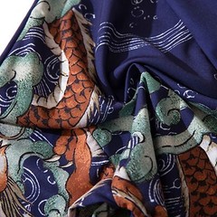 Niepce Men’s Flying Dragon in The Clouds Graphic Japanese Kimono Cardigan
