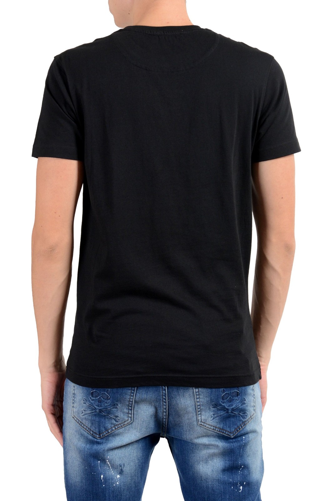Roberto Cavalli Men's Black Graphic Crewneck T-Shirt Size S M L XL 2XL gallery