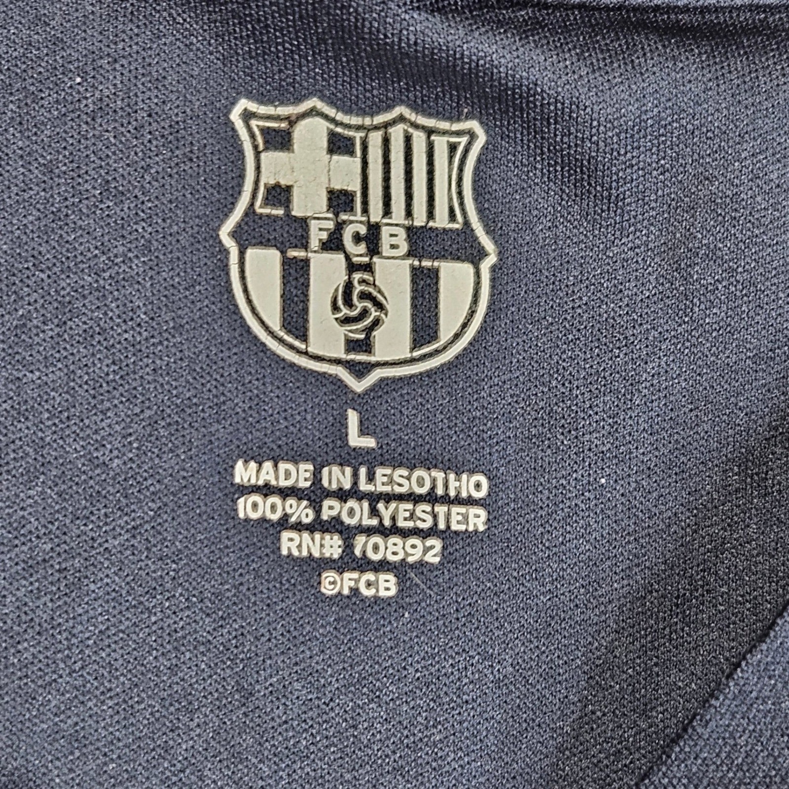 FC Barcelona T-Shirt Mens L Blue Soccer Jersey Graphic Short Sleeve gallery