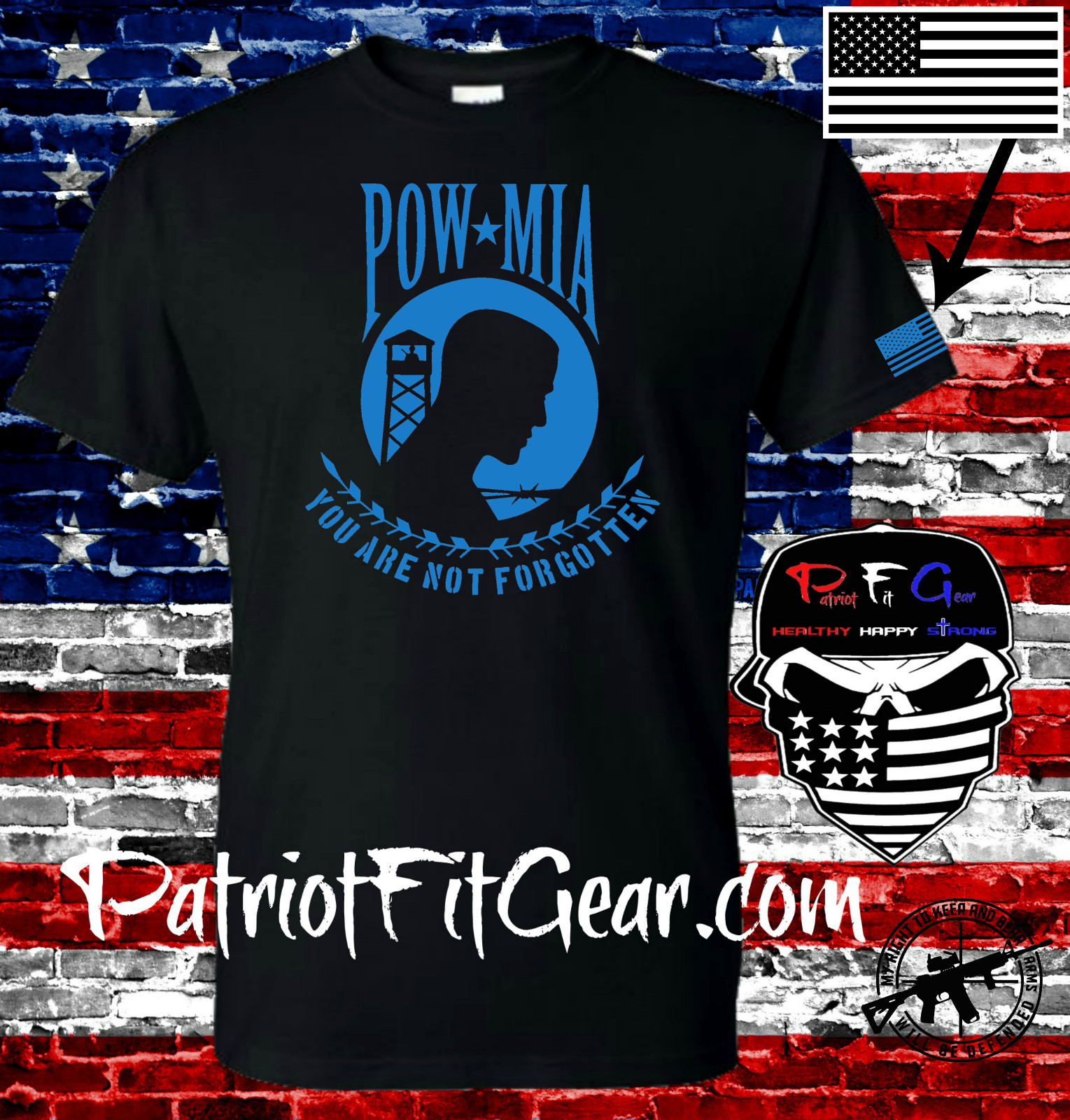 t-shirt,POW MIA,Veterans,ARMY,NAVY,USAF,Military,You Are Not Forgotten gallery