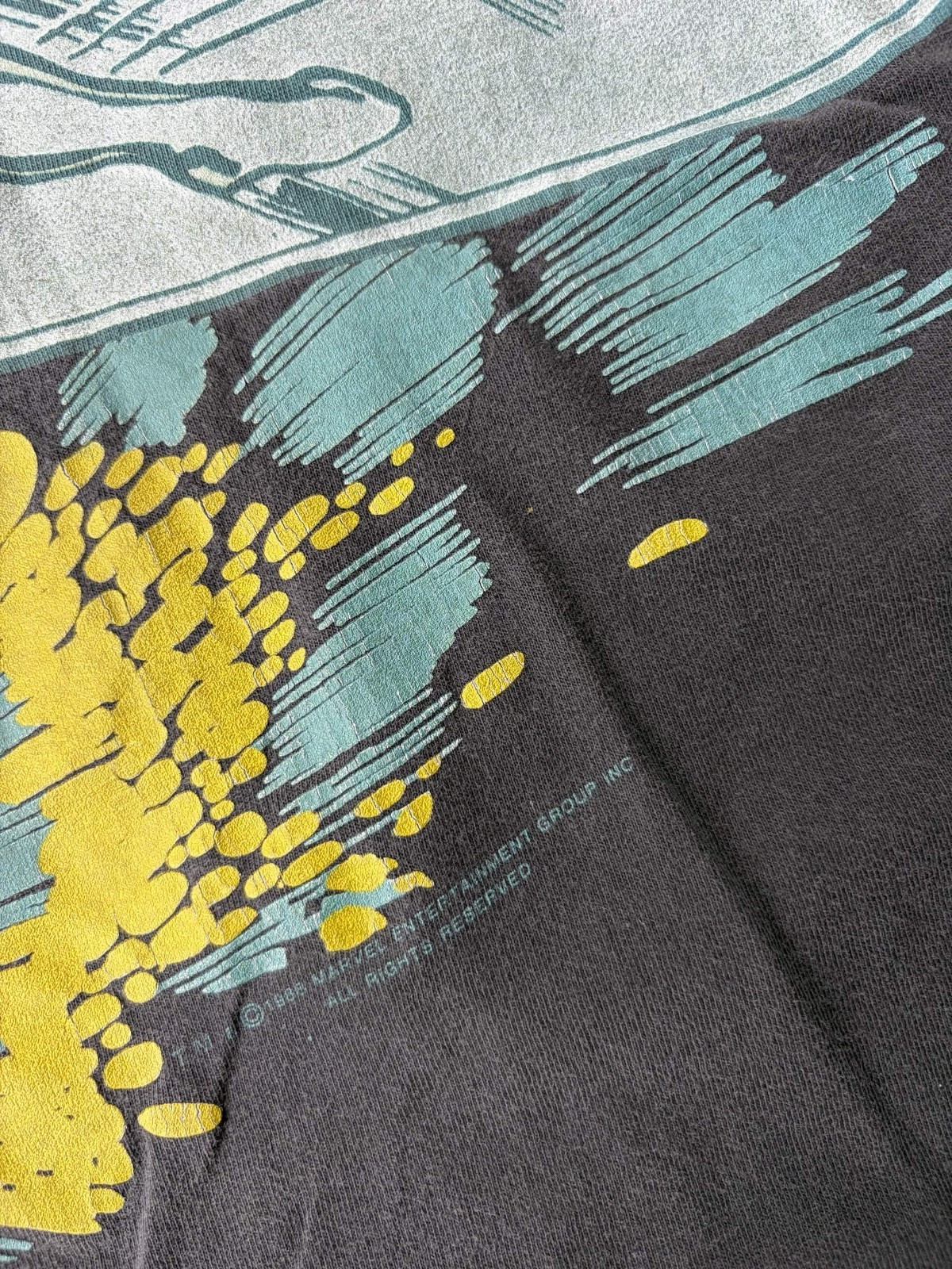 Vintage 1988 Joe Satriani Silver Surfer Surfing with the Alien Concert Shirt XL gallery
