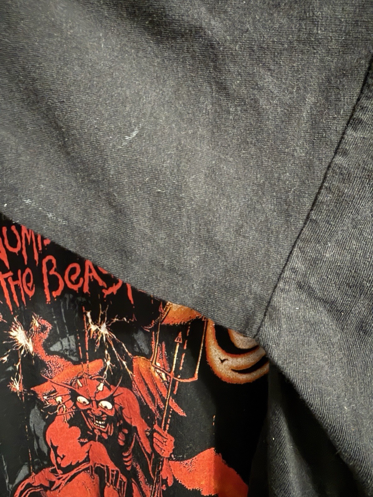 Iron Maiden Men's Black Eddie Graphic The Number of the Beast T-Shirt Size XXL gallery