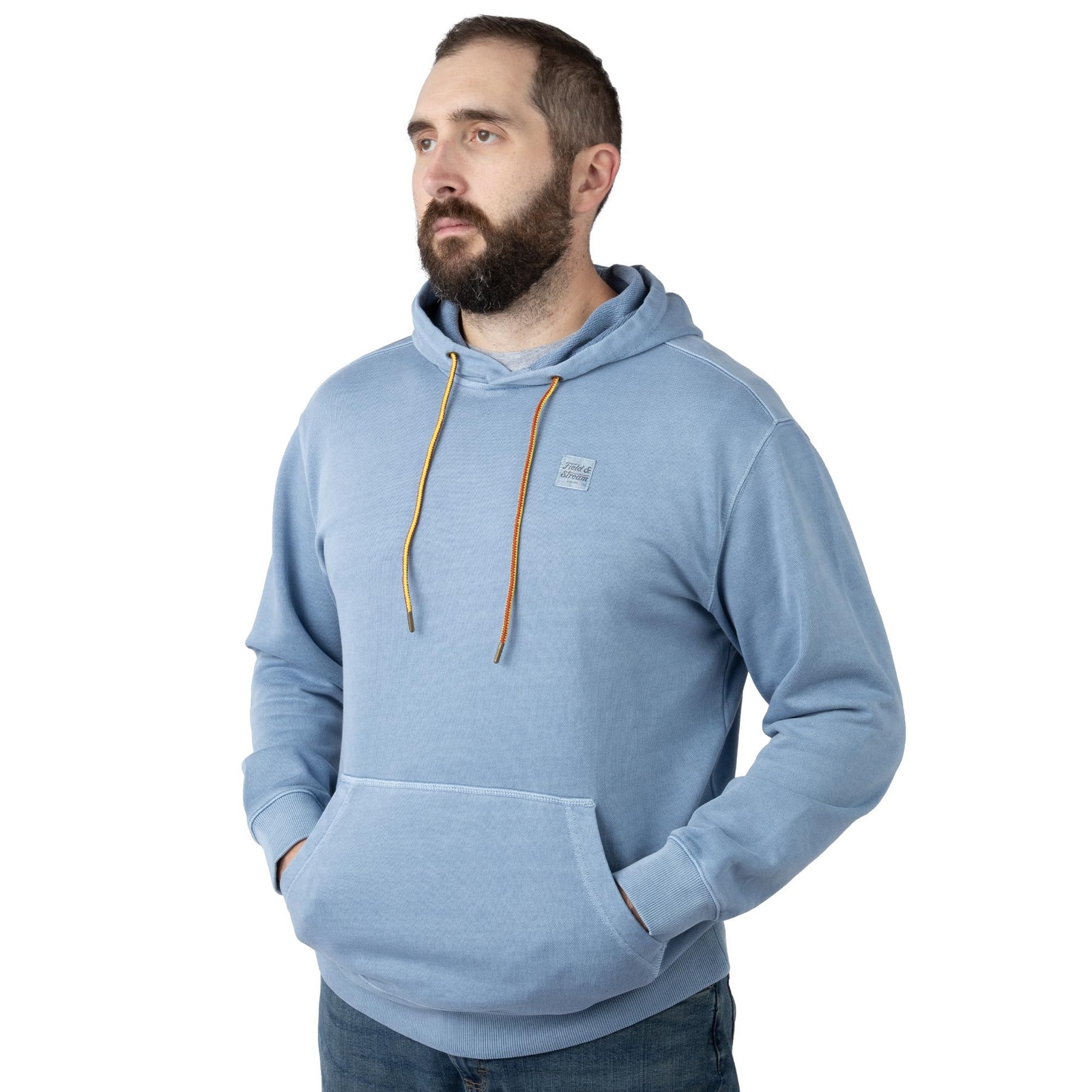 Men’s Holloa French Terry Hoodie, Light Blue, X-Large