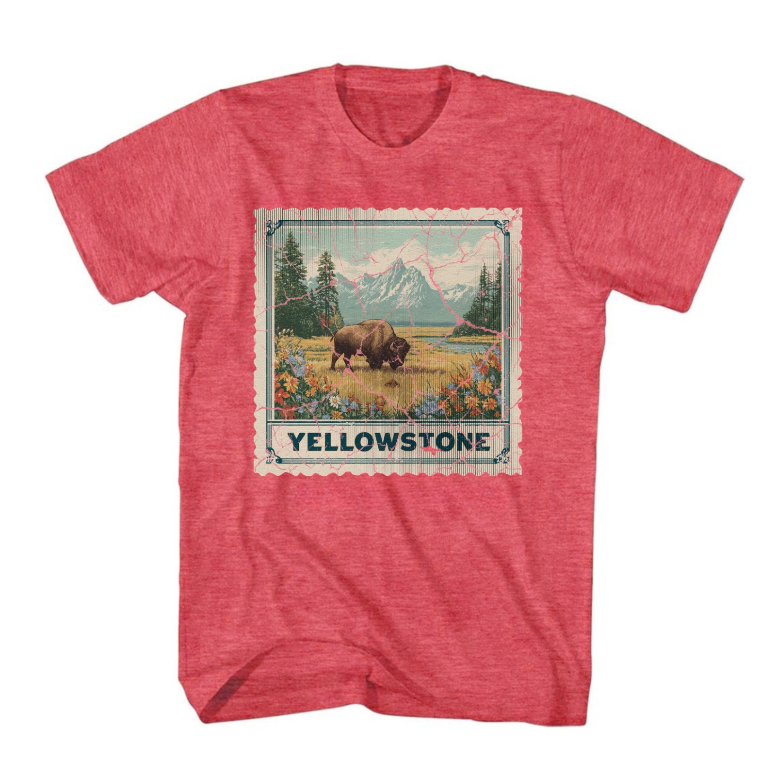 Yellowstone National Park Shirt Wyoming Souvenir Shirt Stamp USA Camping Hiking gallery