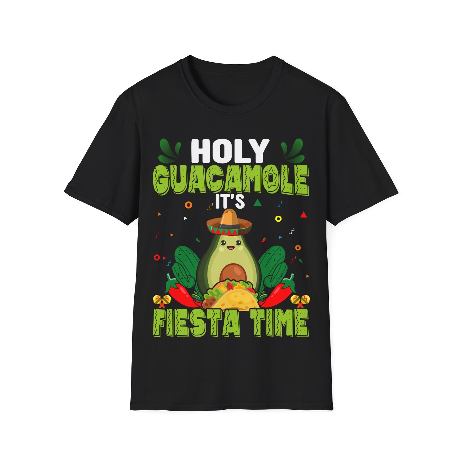 Holy Guacamole Its Mexican Fiesta Time Cinco de Mayo Party Shirt Mexican Fiesta