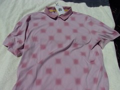 NWT Under Armour Fitted golf polo, men’s L, Curry, pink, darker pink print, $90