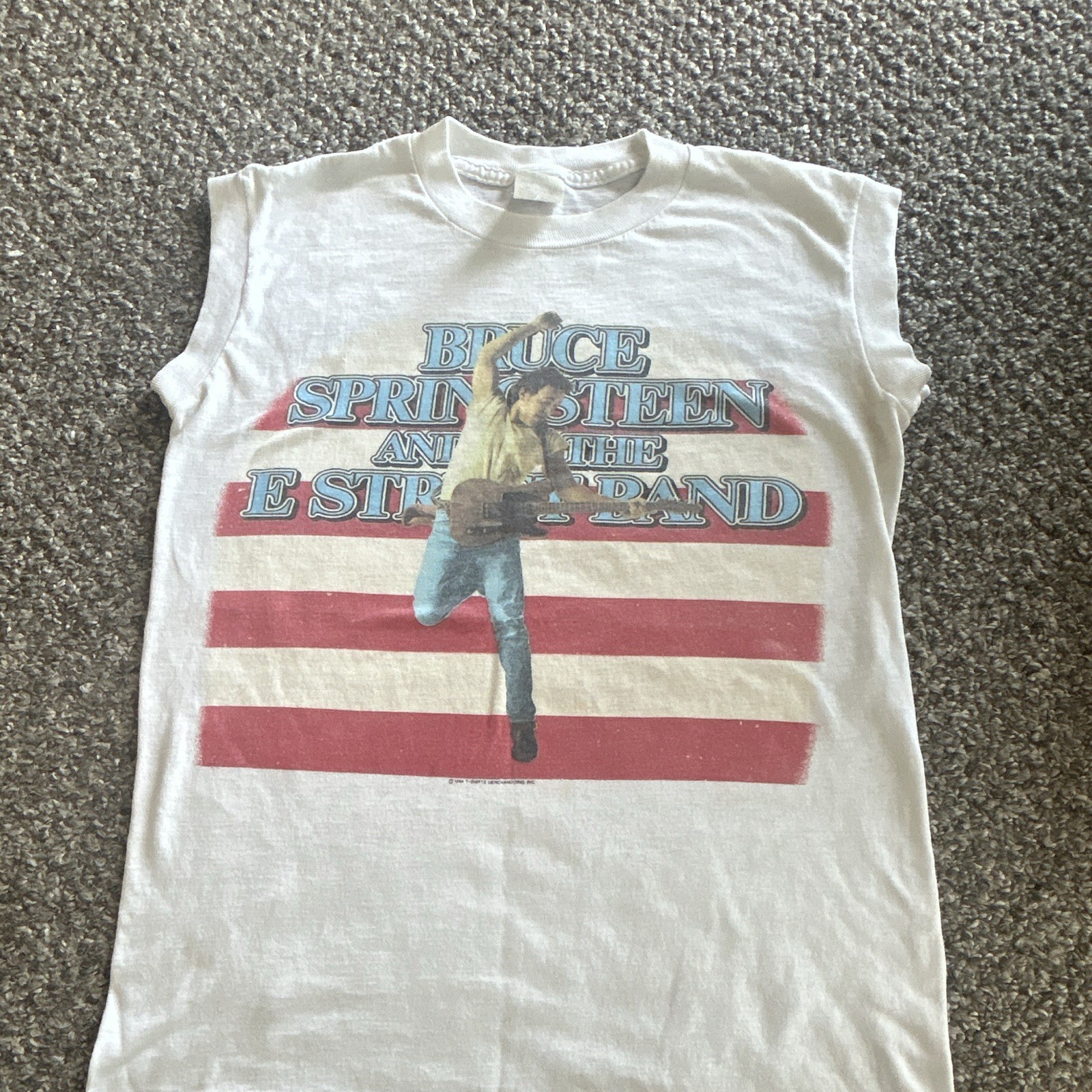Bruce Springsteen & E Street Band White Sleeveless Graphic Tee Unisex S gallery