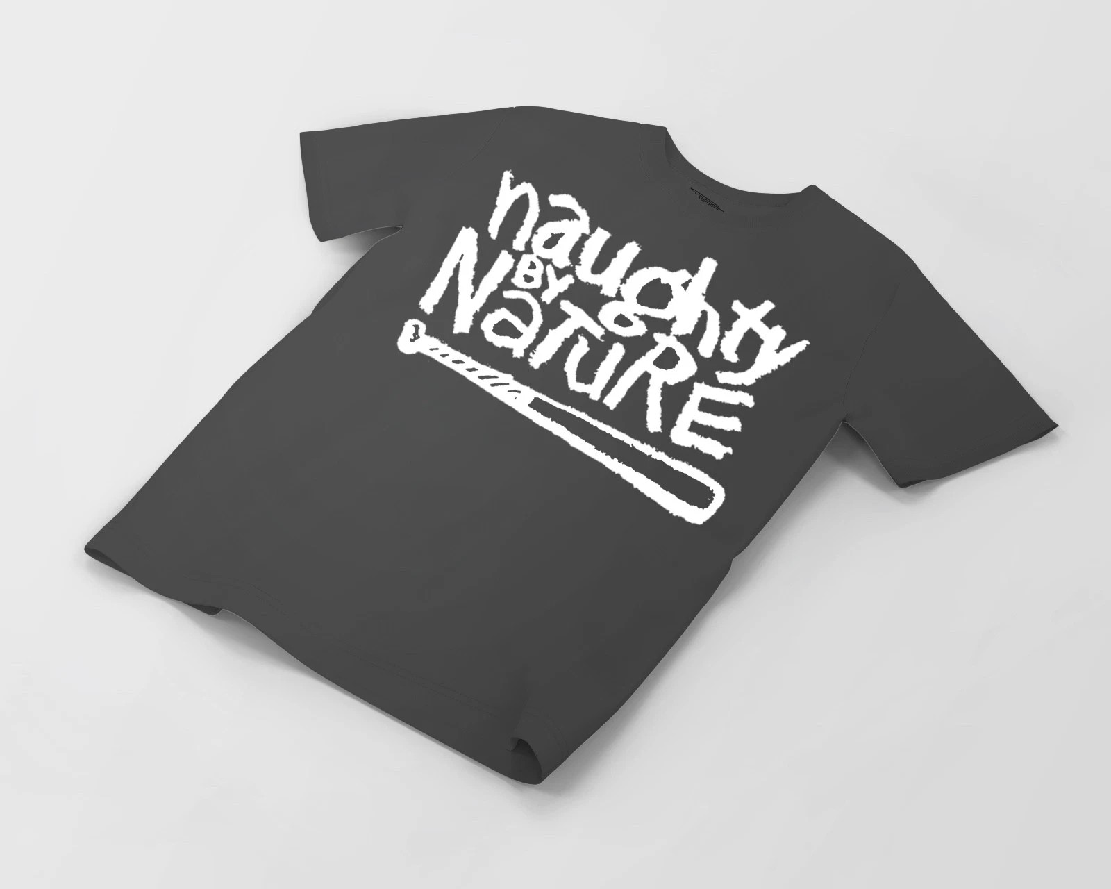 Naughty Classic Fit Cotton T-Shirt available in black or white, sm-2xl gallery