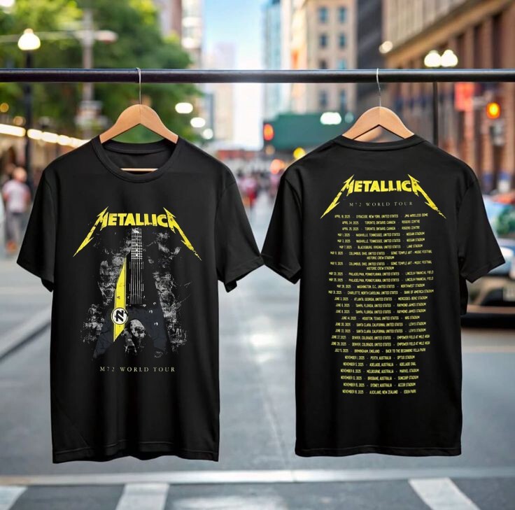 HOT! Metallica M72 North American Tour 2025 T-Shirt, Gift for Fan Metallica Band gallery