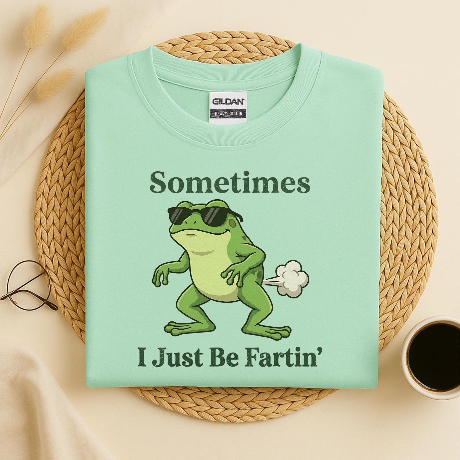 Sometimes I Just Be Fartin Frog Shirt, Funny Frog Farting T-shirt gallery