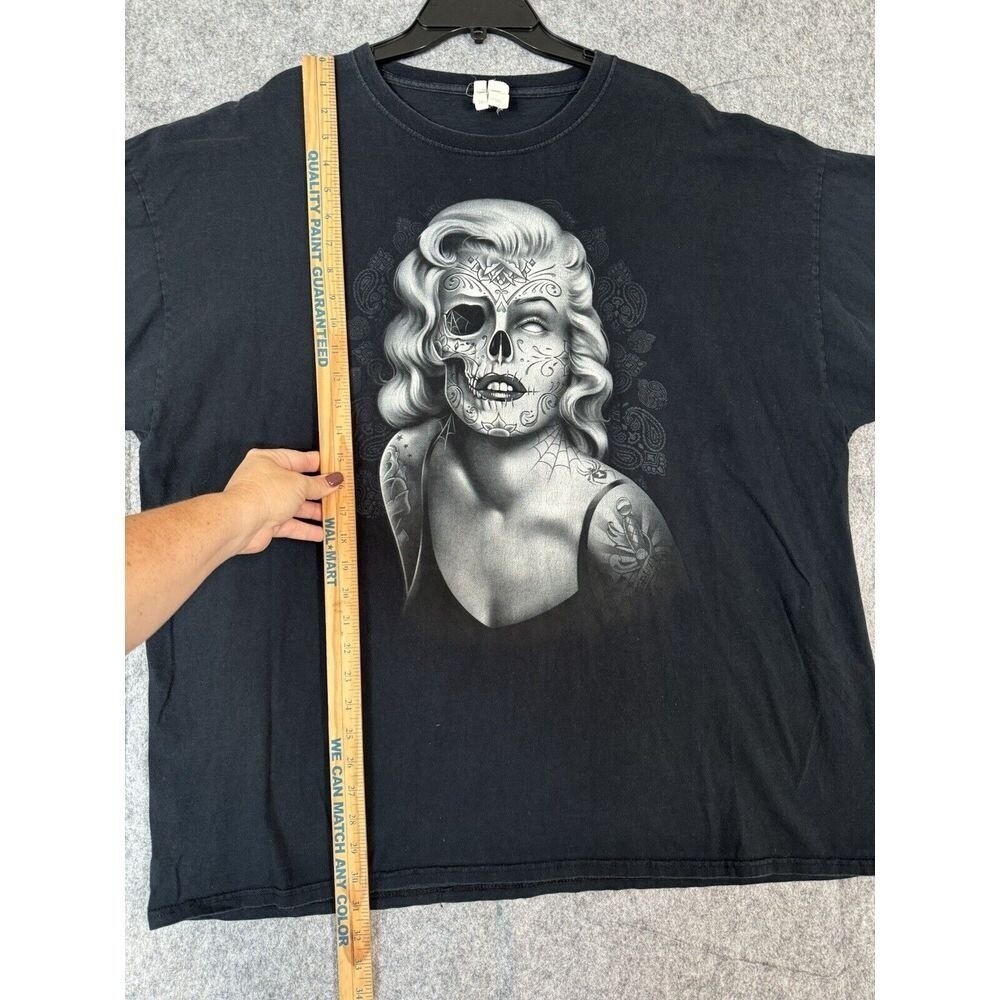 Marilyn Monroe T-shirt Mens 3XL Vintage Goth Streetwear Punk Skull Tattoo Grunge gallery