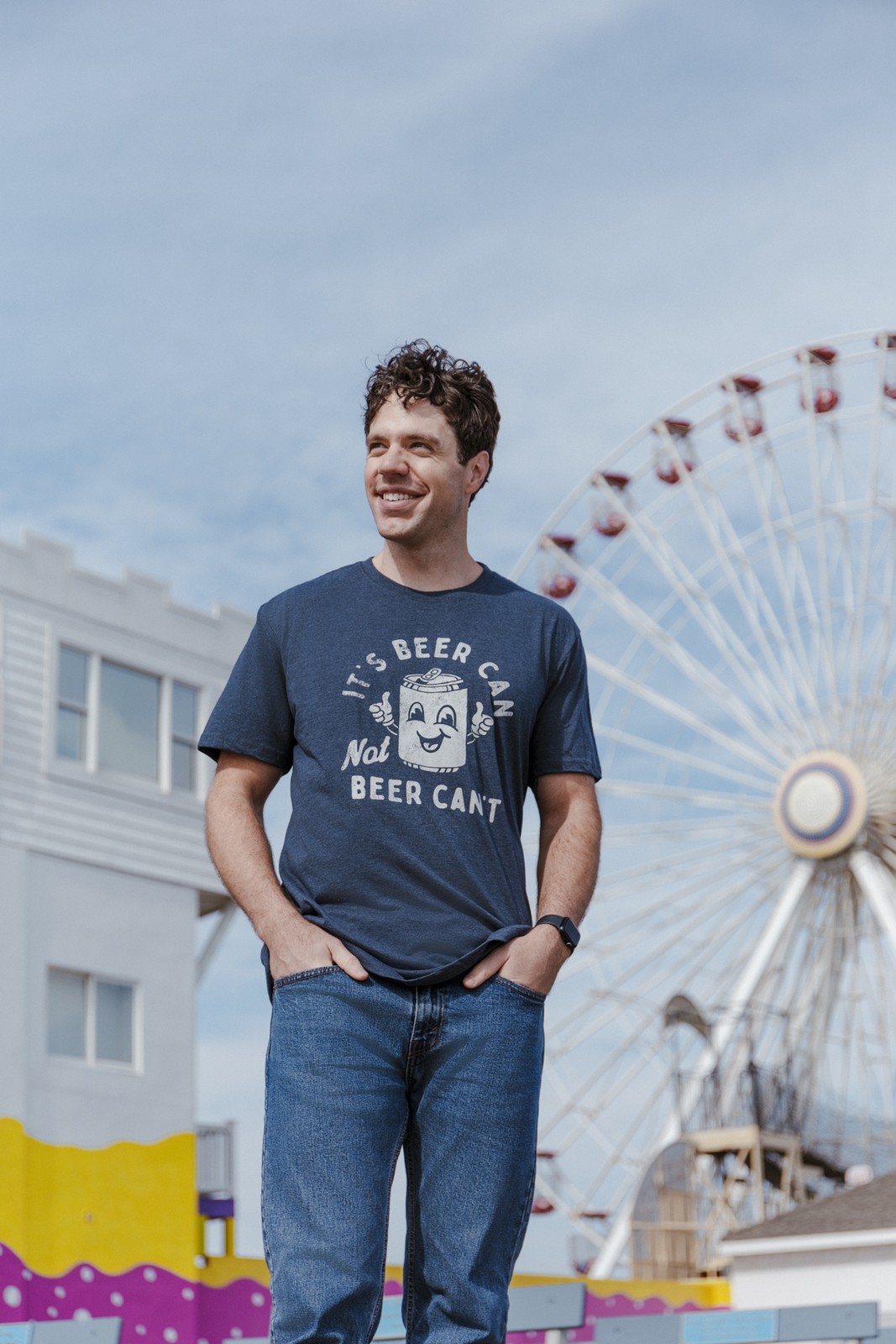 Mens Its Beer Can Not Beer Cant T Shirt Funny Drinking Lovers Positivity Joke gallery