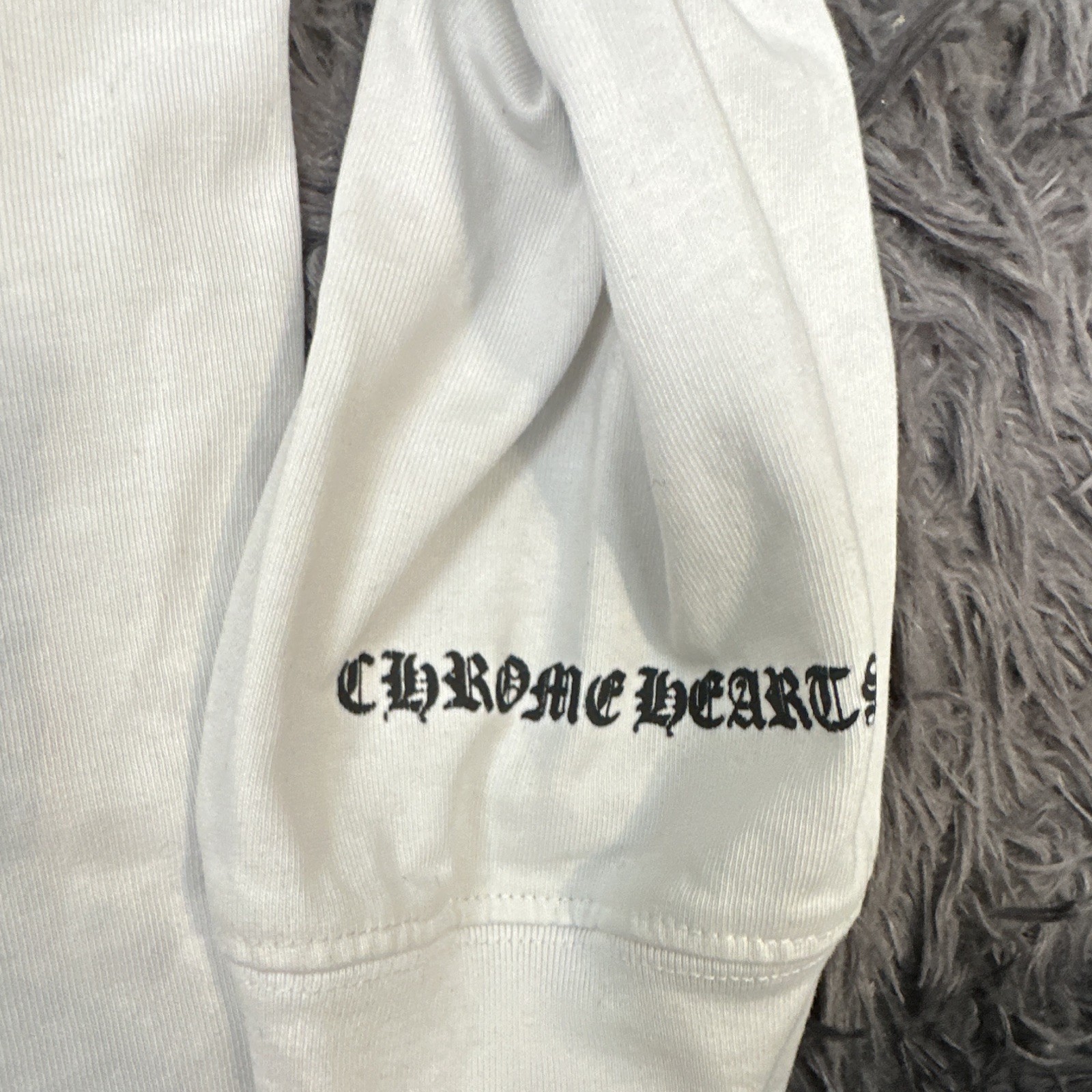 Chrome Hearts Horseshoe Graphic Long Sleeve Crew Neck T-Shirt White Men's L gallery