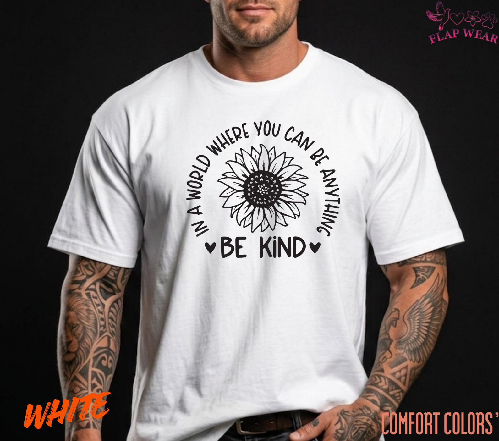 Unisex Be Kind Sunflower T shirt Men T shirt Women valanity Romantic gallery