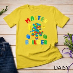 Cool Master Builder Funny Building Blocks For Kids Men Women Unisex T-shirt