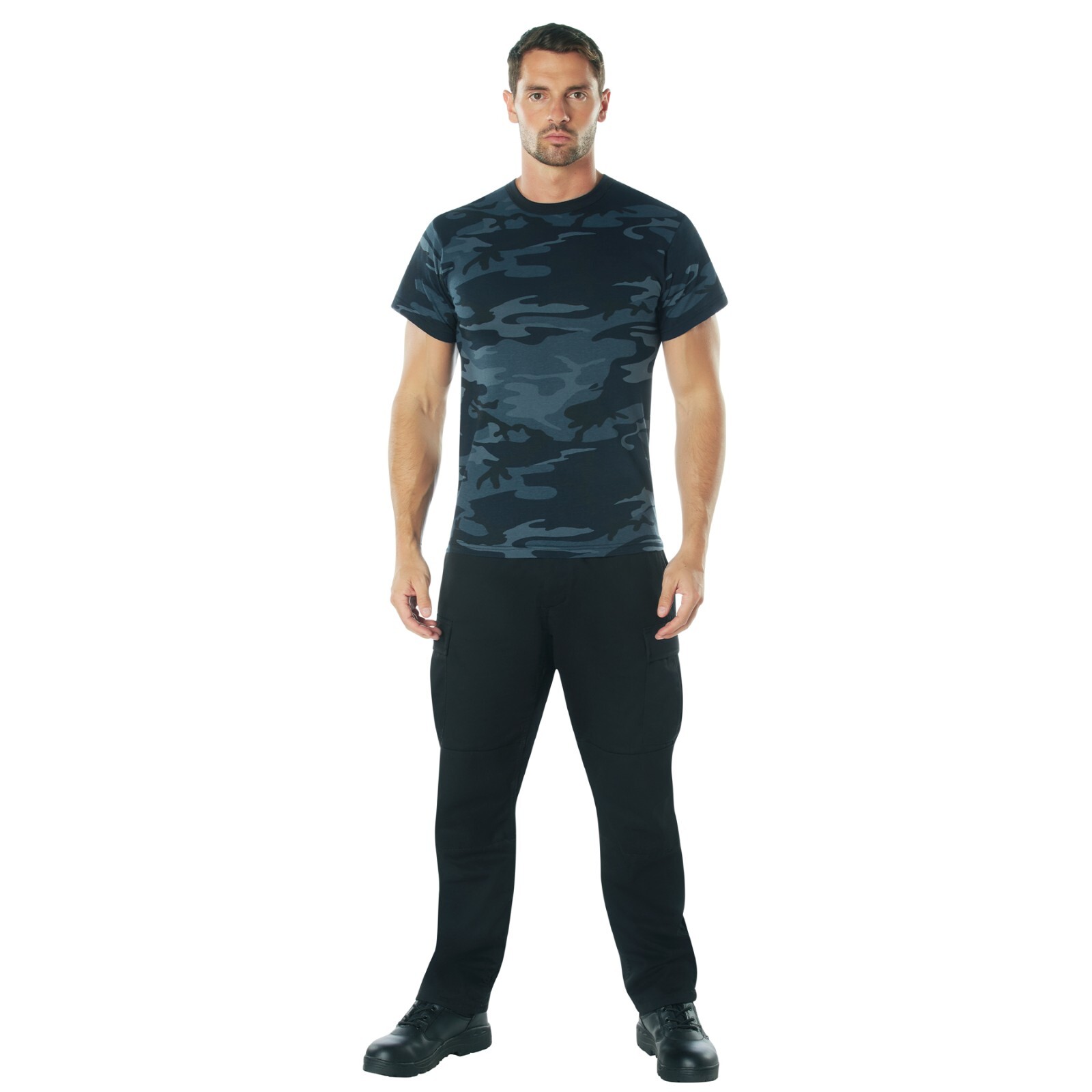 Rothco Midnight Blue Camo Men's Short Sleeve Tee - Colored Camo T-Shirts gallery