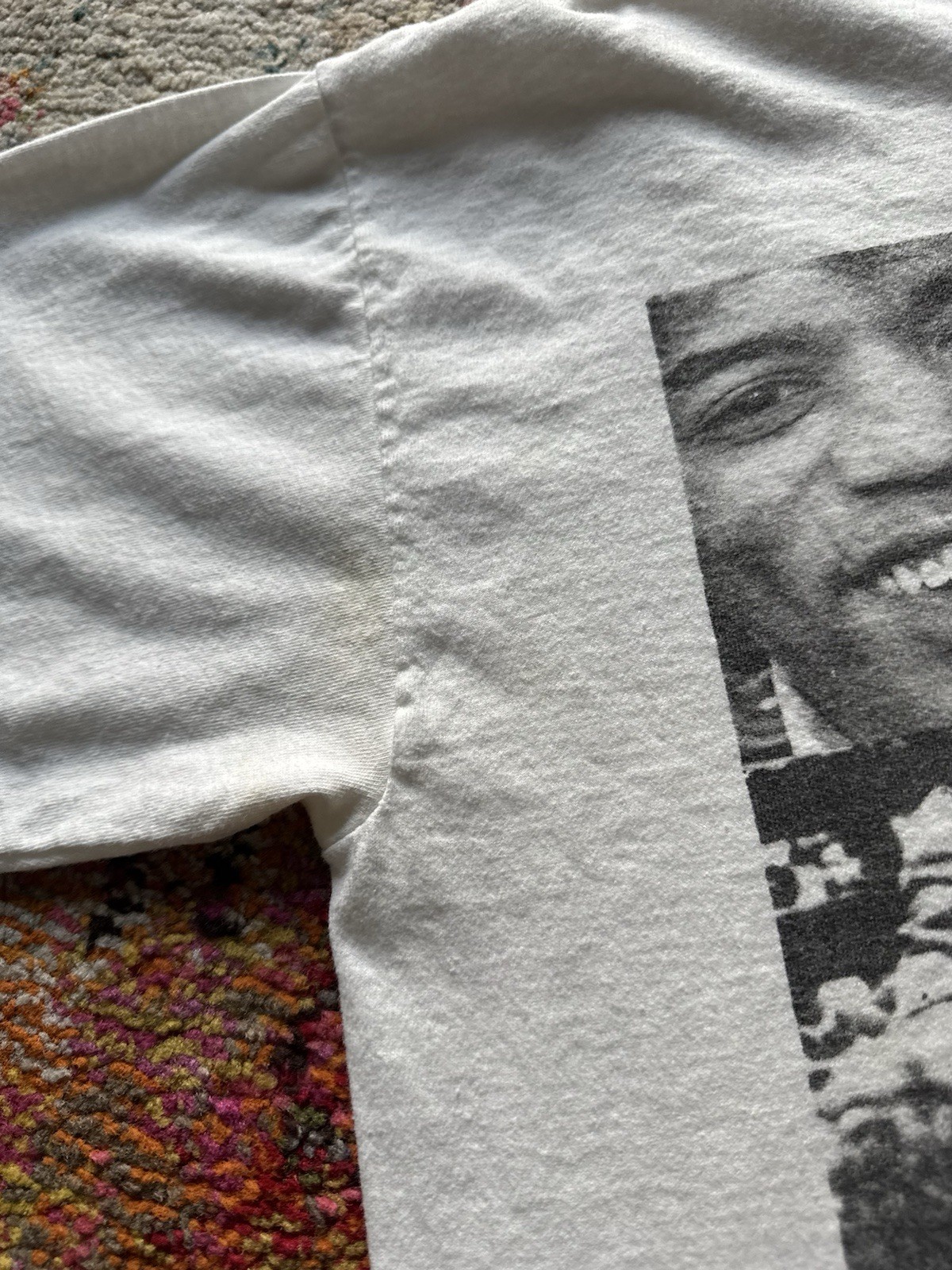 Vintage 90s Jimi Hendrix Photo Collage Graphic Tee Shirt White XL gallery