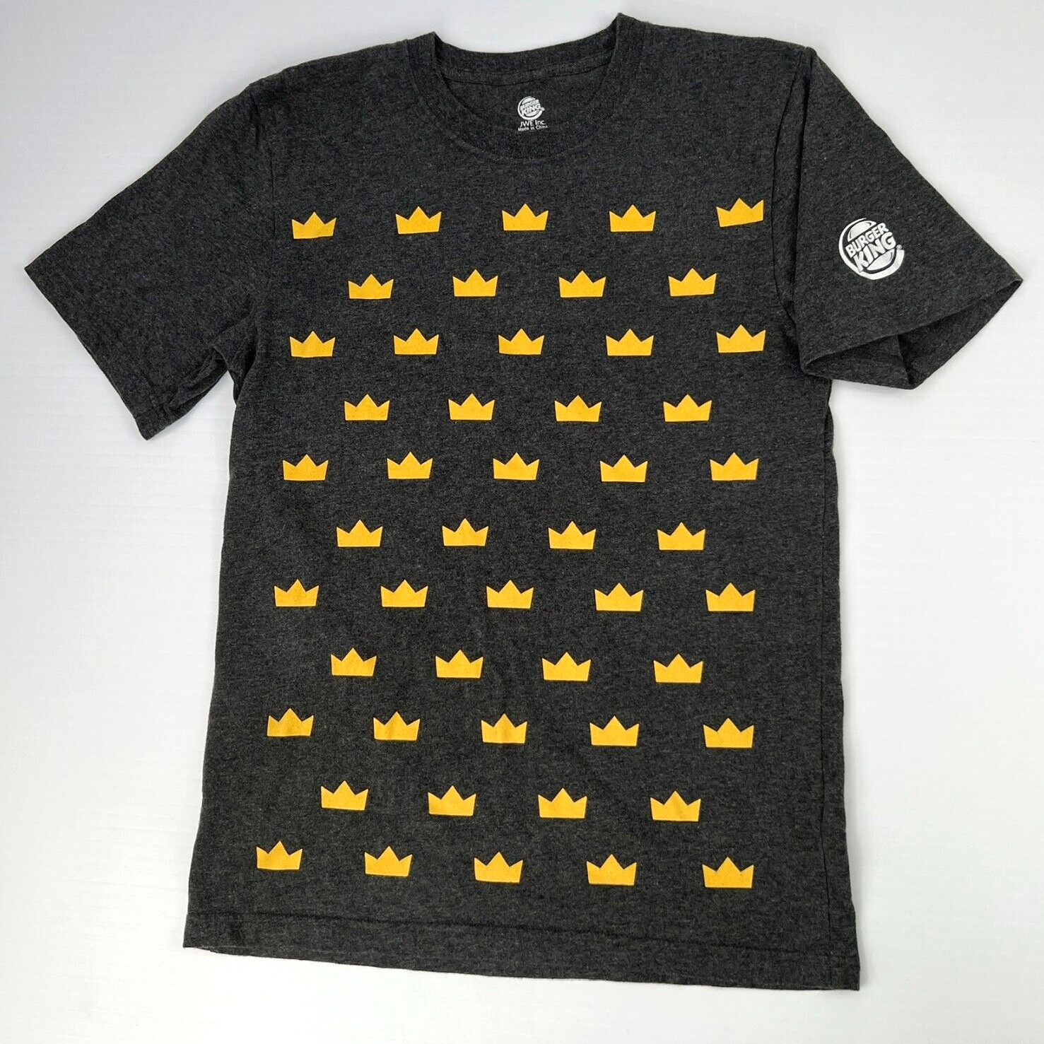 Burger King Shirt Men Small Go The Extra Smile Crown All Over Work Party Core Nw gallery