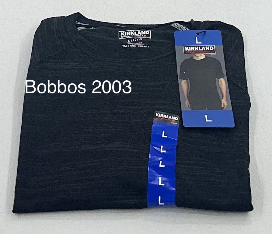 Kirkland Signature Men’s Short Sleeves Active Tee, Black, Size L