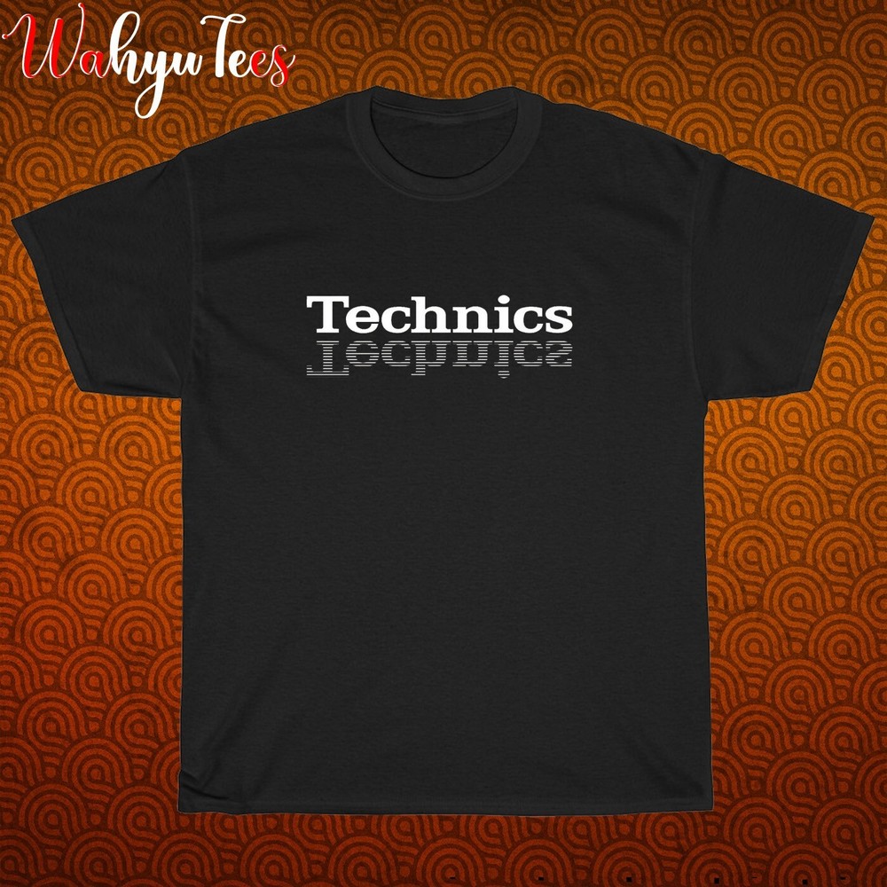 New Technics Audio Music Logo Black/Navy Size S-5XL Unisex T-Shirt