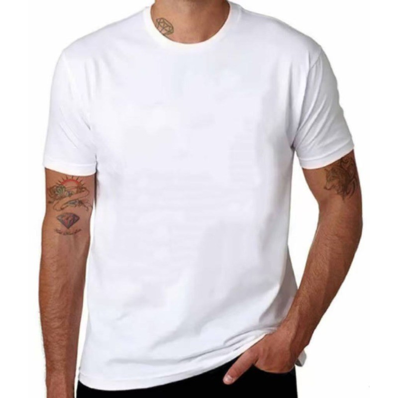 100% Cotton T-Shirt Unisex Men's Basic Plain Blank Crew Tee Tops Adult Shirts gallery