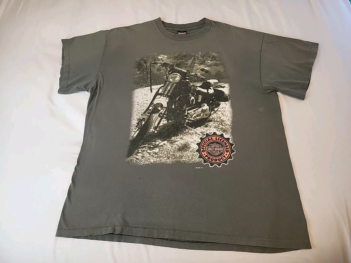 Vintage 1996 HARLEY DAVIDSON Single Stitch Official T-shirt size XL