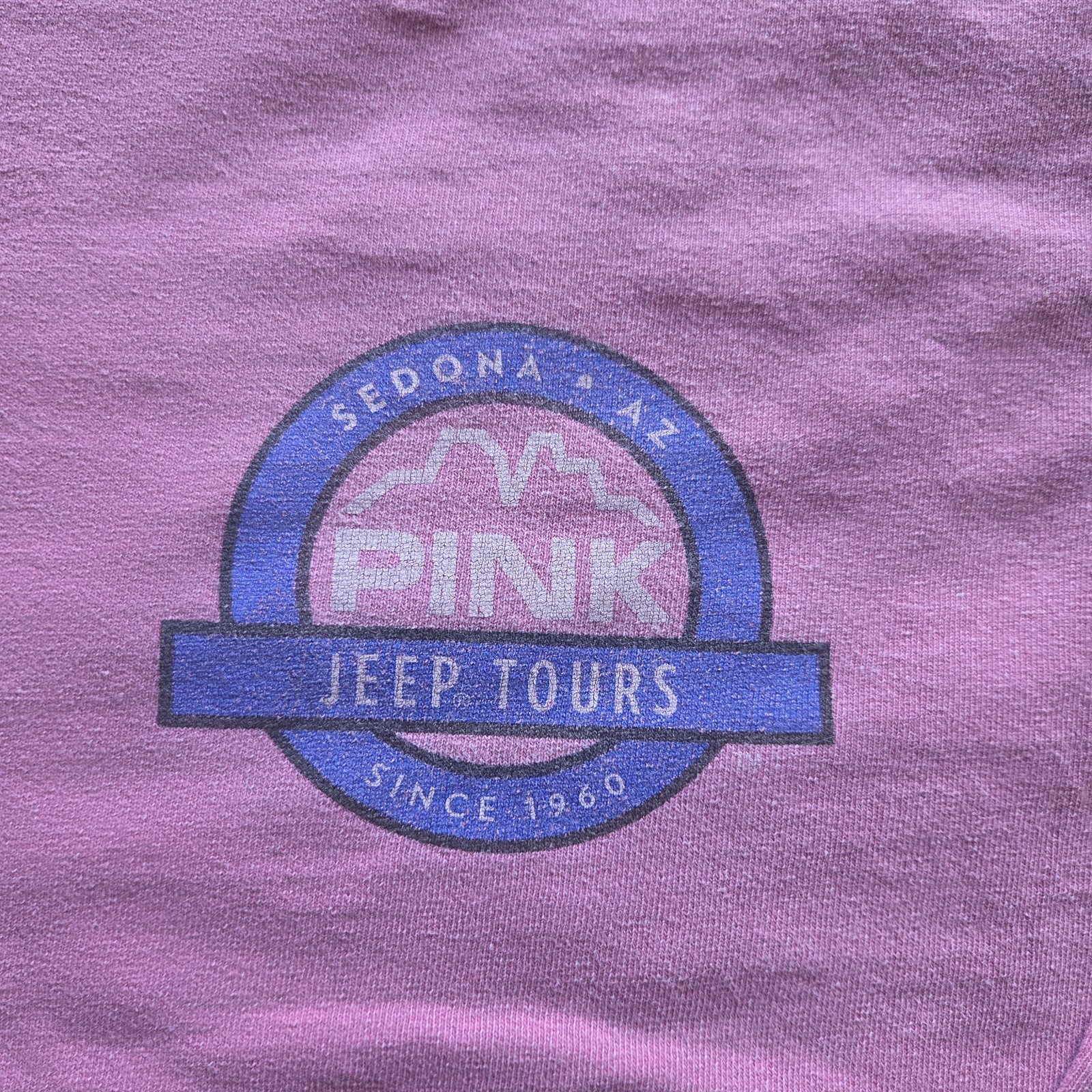 Sedona AZ Pink Jeep Tours Long Sleeved T-shirt Large gallery
