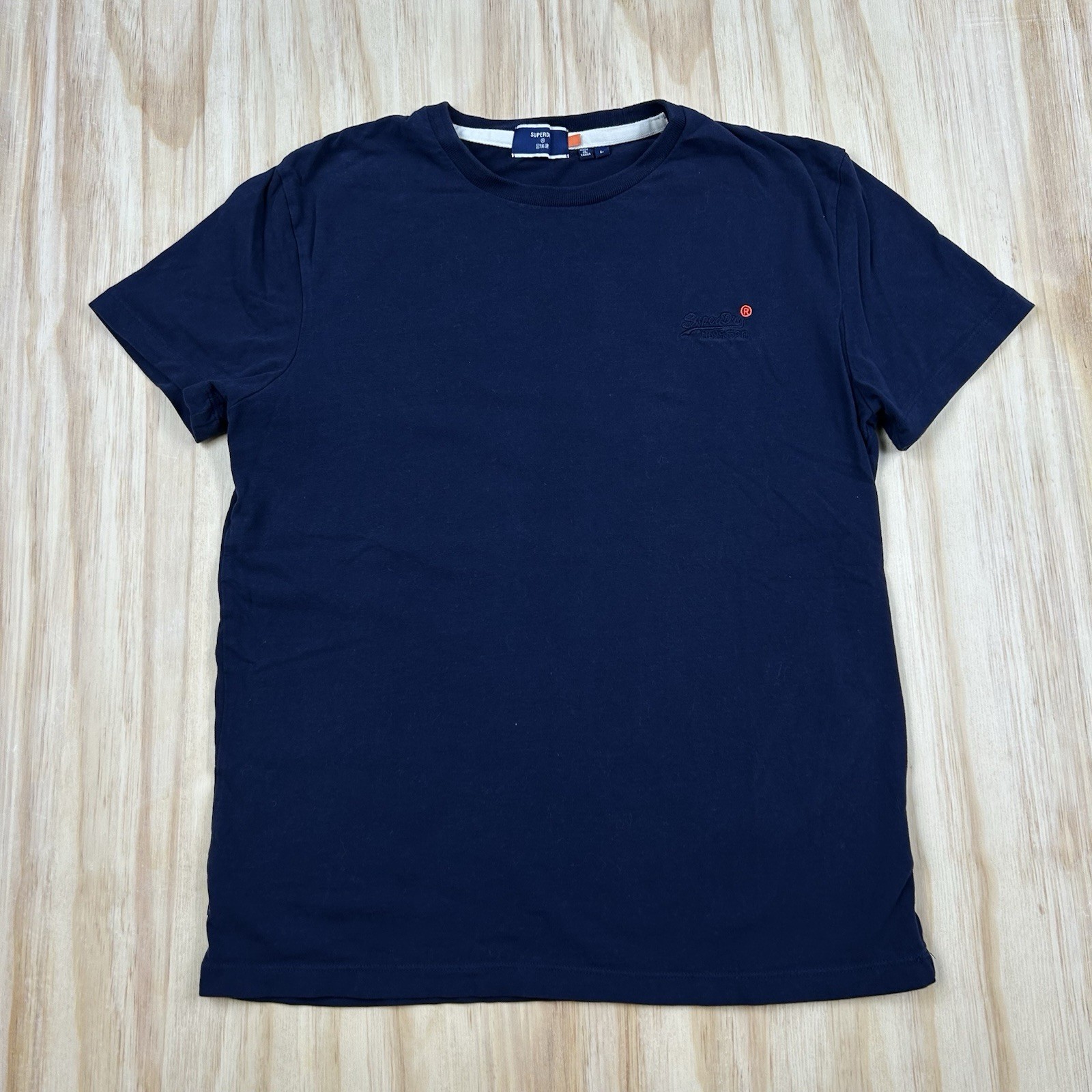 Superdry Heather Blue Short Sleeve 100% Cotton T-Shirt Size Large gallery