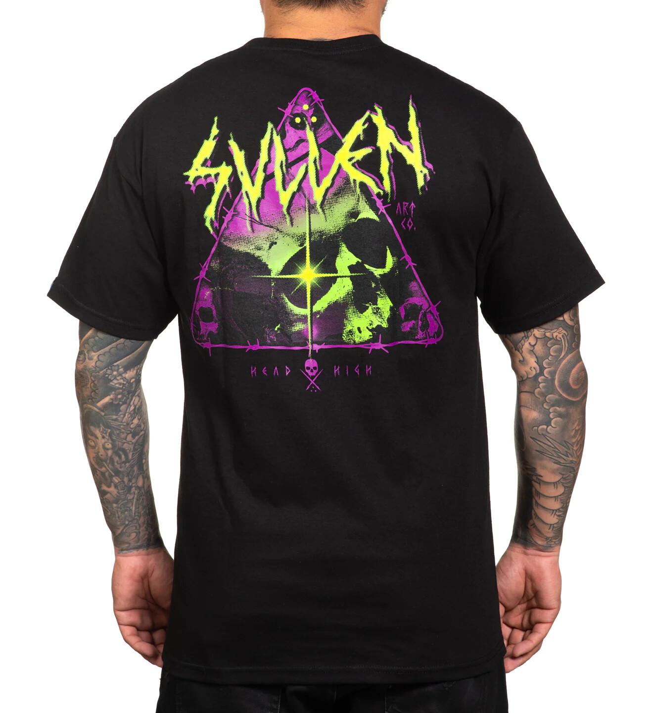 Sullen Pin Up Punk Street Life Gothic Americana Tattoo Art Mens Tee HEAD HIGH gallery