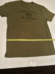 General Standard Men’s Olive Green “United States of America” Graphic T-Shirt LG