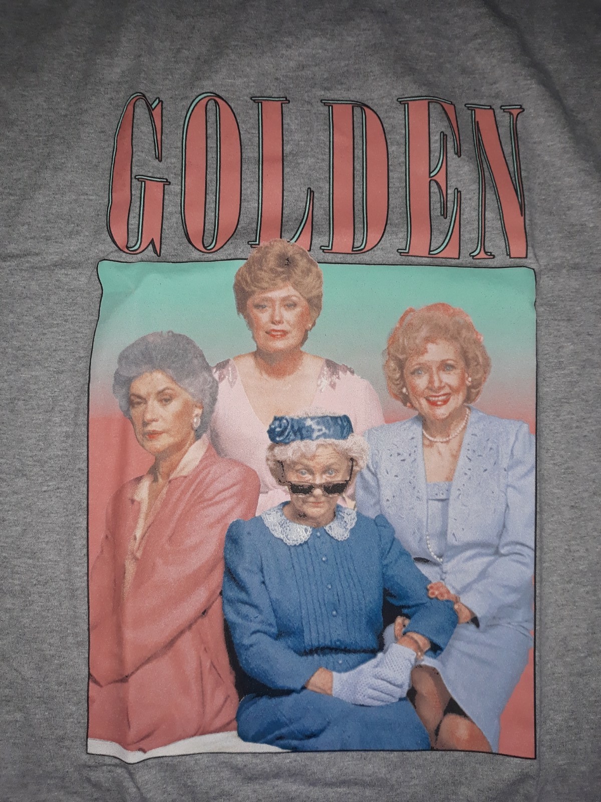 The Golden Girls Men’s Shirt Gray Size XL X-LARGENEW Dorothy Blanche Rose Sophia
