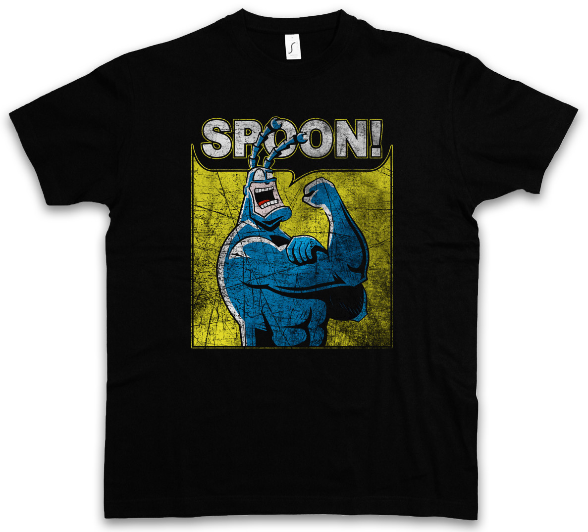 SPOON! T-SHIRT Comic Fun Superhero Der The Arthur Terror Tick Cartoon gallery