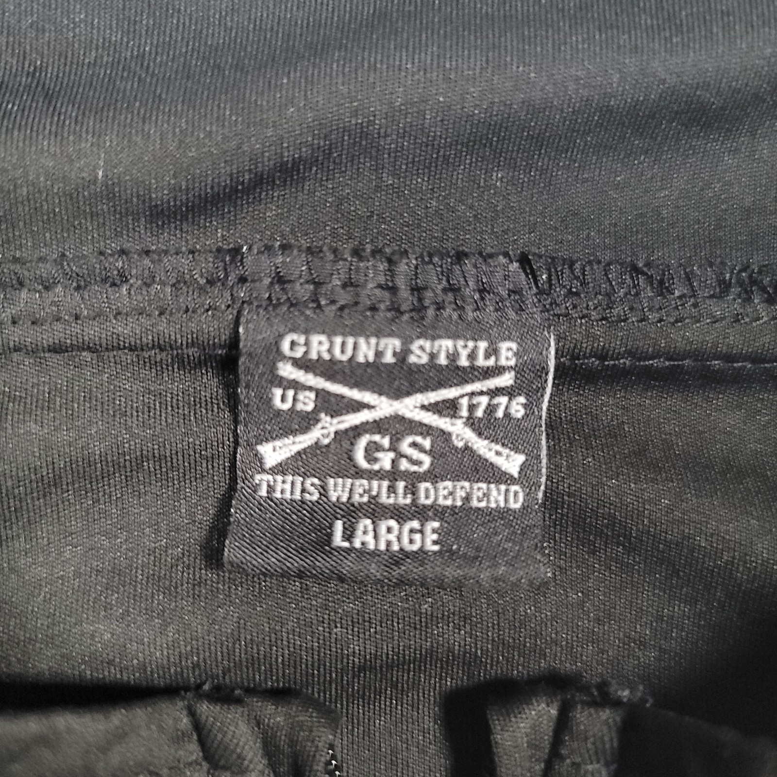 Grunt Style Men 1/4 Zip Pullover Large Black Long Sleeve Tactical Shirt gallery