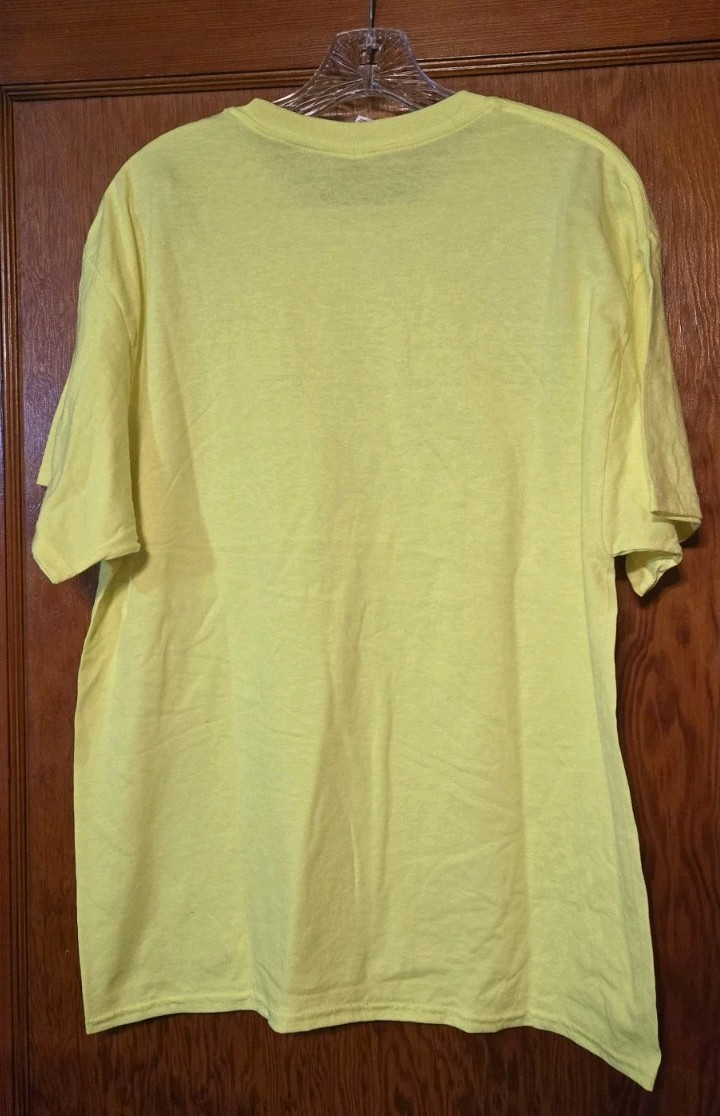 Hanes Ecosmart Short Sleeve T-Shirt Yellow sz Large 5170 LOT of 4 gallery