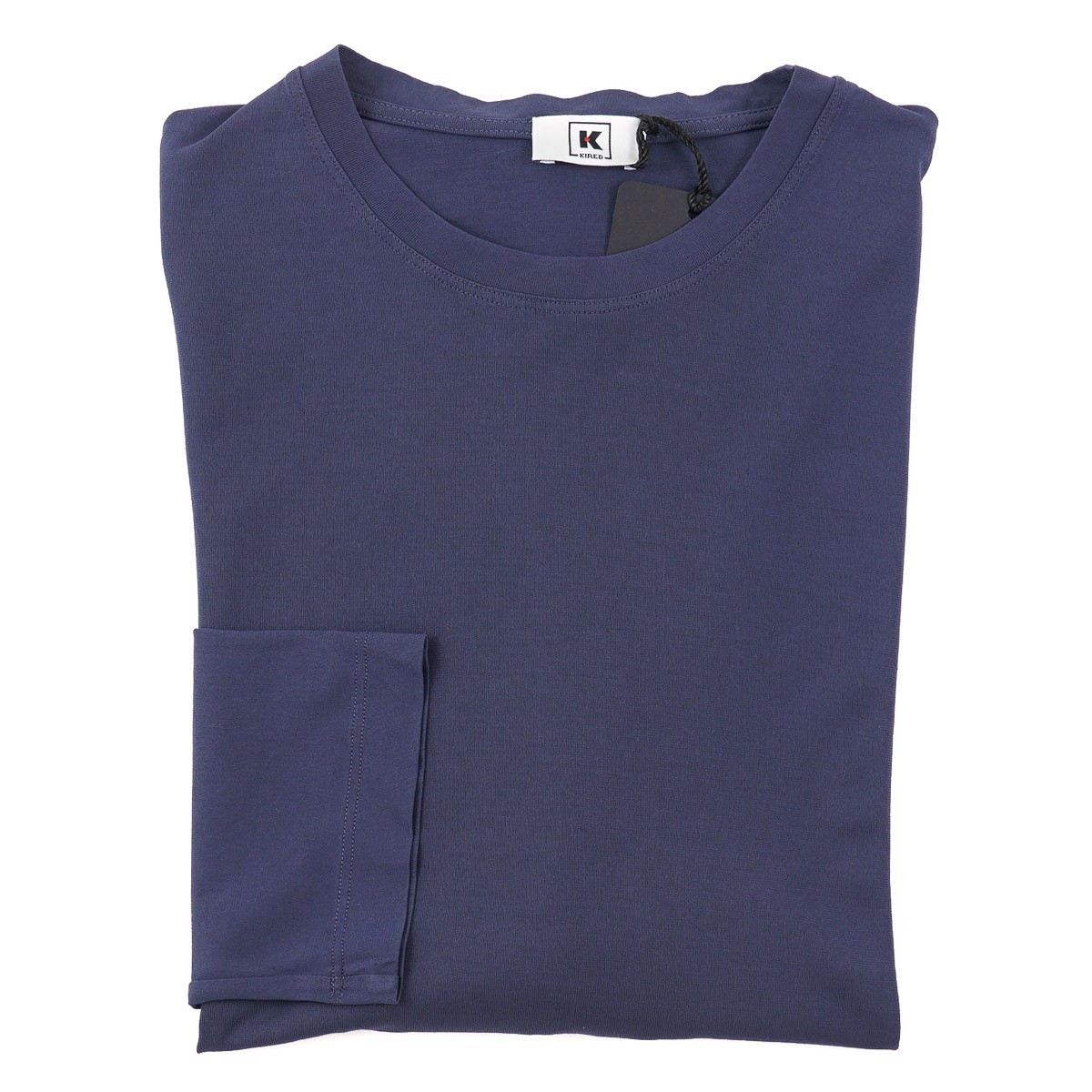Kired by Kiton Extra-Slim Knit Crepe Cotton Long Sleeve T-Shirt XXL (Eu 56) NWT gallery