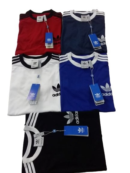 Adidas Originals California Men's T-Shirt Trefoil Retro 3-Stripes Short Sleeve gallery