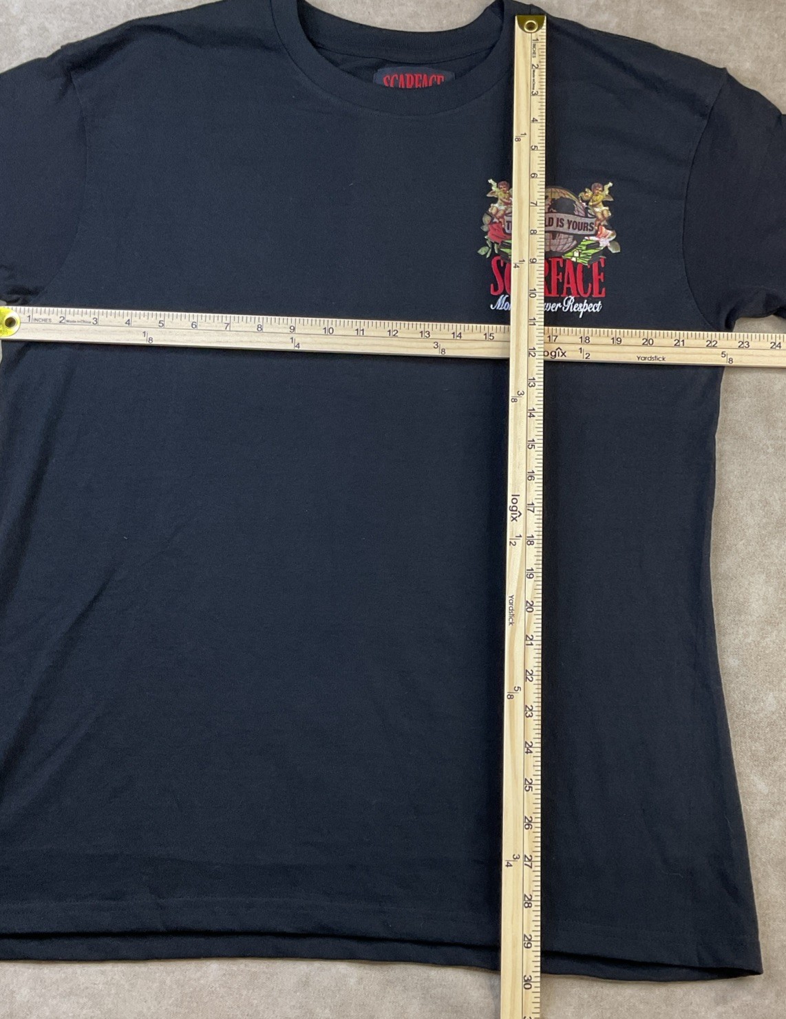 Scarface x Reason T-Shirt XL Money Power Respect Graphic Tee The World Is Yours gallery