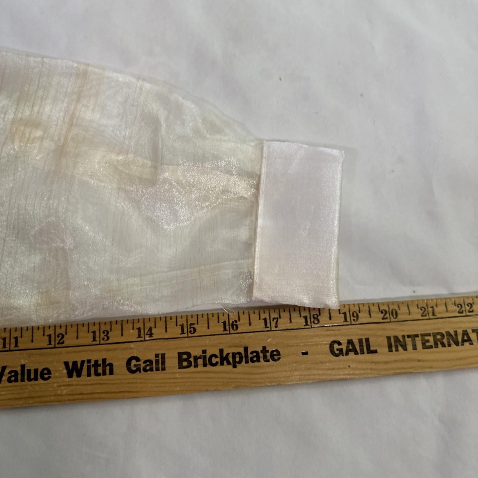 Barong Tagalog Formal Wear Men’s Size XL NWOT Philippines Organza Beige gallery