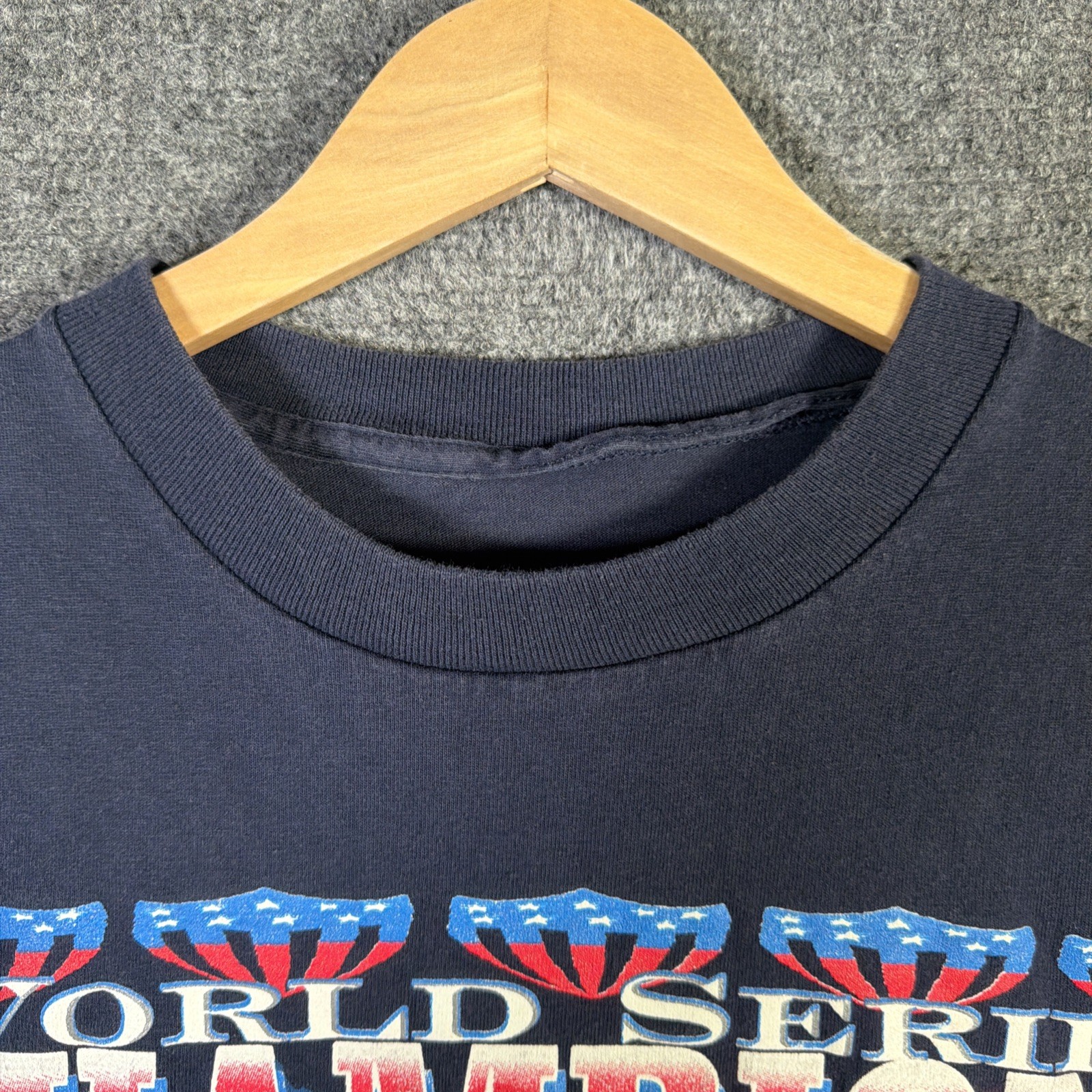 Vintage New York Yankees Shirt Mens Large Blue 90s Baseball MLB Sports 1996 USA gallery