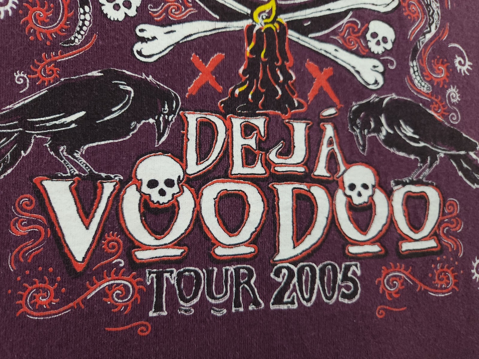 Vintage Gov't Mule Tour 2005 Concert T-shirt Purple Deja Voodoo Size Medium gallery