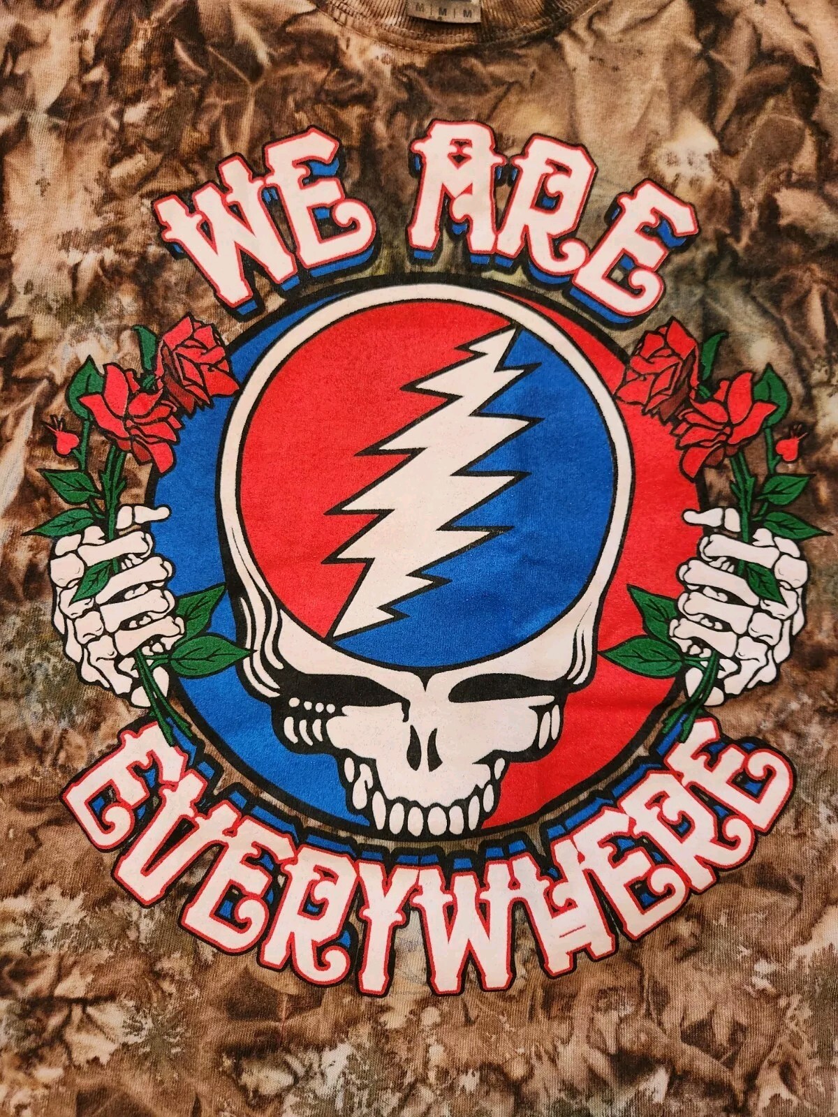 Grateful Dead We Are Everywhere Shirt M Tie Dye Double Sided Used Jerry Garcia gallery